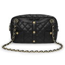 【中古】シャネル CHANEL ココマーク マトラッセ ガールシャネル チェーン トートバッグ ラムスキン レザー 洋服モチーフ ブラック 黒 アンティークゴー...