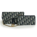 【未使用 展示品】クリスチャンディオール Christian Dior SADDLE サドル チェーンポーチ スモール 2way ウォレット クラッチ ショルダ...