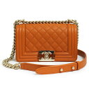 【未使用 展示品】シャネル CHANEL ココマーク マトラッセ ボーイシャネル 2way チェーン ショルダーバッグ 斜め掛け キャビアスキン レザー ライト...