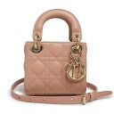 【未使用 展示品】クリスチャンディオール Christian Dior レディディオール LADY DIOR マイクロ カナージュ 2WAY ショルダー ハンド...