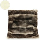 【美品】シャネル CHANEL ココマーク クッション カシミヤ 100% オリラグ 100% アイボリー ブラウン 白 茶