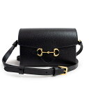 【新品・未使用品】グッチ GUCCI ホースビット 1955 フラップ ショルダーバッグ 斜め掛け レザー ブラック 黒 ゴールド金具 732314 箱付