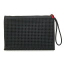 【未使用 展示品】クリスチャンルブタン Christian Louboutin KALOUPOUCH カルー ポーチ スタッズ クラッチバッグ グレインレザー ...