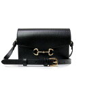 【新品・未使用品】グッチ GUCCI ホースビット 1955 フラップ ショルダーバッグ 斜め掛け レザー ブラック 黒 ゴールド金具 732314 箱付