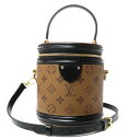 【未使用 展示品】ルイ ヴィトン LOUIS VUITTON カンヌ 2WAY ショルダー バニティ ハンドバッグ 斜め掛け モノグラムリバース レザー ブラウ...