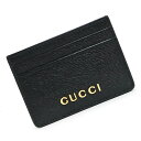 【未使用 展示品】グッチ GUCCI ロゴ スクリプト カードケース パスケース 名刺入れ 定期入れ レザー ブラック 黒 ゴールド金具 773428 箱付