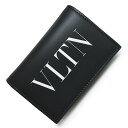 【新品・未使用品】ヴァレンティノ ガラヴァーニ Valentino Garavani VLTN ロゴ カードケース 名刺入れ 定期入れ パスケース カーフスキン...