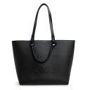 【未使用 展示品】ロエベ LOEWE アナグラム 2Way トート ショルダー ハンドバッグ クラシックカーフ レザー ブラック 黒 A657T23X02