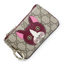 【新品・未使用品】グッチ GUCCI 猫 キャット ディテール GG キーケース コインケース 小銭入れ 財布 キーリング付き GGスプリームキャンバス レザー...