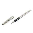 【中古】モンブラン MONTBLANC マイスターシュテュック ソリテール 164 プラチナプレート ファセット ボールペン キャップ式 F 細字 シルバー ブ...