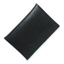 【新品・未使用品】エルメス HERMES カルヴィ カードケース 名刺入れ 定期入れ パスケース 財布 リザード エキゾチックレザー ノワール ブラック 黒 シ...