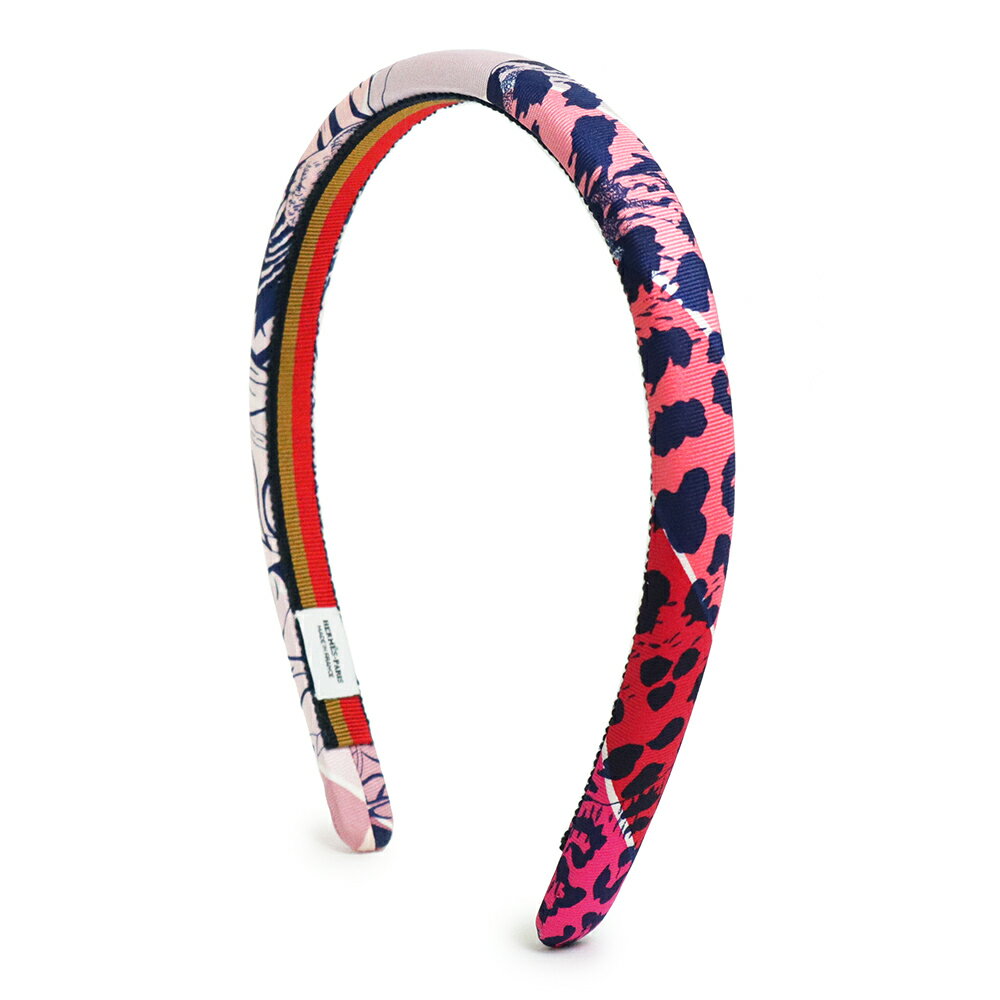 【新品・未使用品】エルメス HERMES ヘアバンド ELSA エルザ Jungle love ジャングルラブ カチューシャ ヘアアクセサリー シルク100% ...