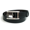 【未使用 展示品】カルティエ Cartier タンクアメリカン リバーシブル ベルト カウハイドレザー ブラック ブラウン 黒 茶 シルバー金具 L500005...