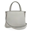 【未使用 展示品】ヴァレクストラ Valextra トリエンナーレ ミディアム 2Way ショルダー ハンドバッグ 斜め掛け ソフトカーフスキン レザー アッシ...