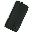 【新品・未使用品】ルイ ヴィトン LOUIS VUITTON ジッピーウォレット ヴェルティカル ラウンドファスナー 長財布 アエログラムレザー ノワール ブラ...