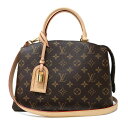 【未使用保管品】ルイ ヴィトン LOUIS VUITTON プティ パレ PM 2WAY ショルダー ハンドバッグ 斜め掛け モノグラム ヌメ革 レザー ブラウン 茶 ゴールド金具 M45900(4)