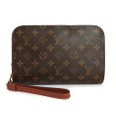 【未使用 展示品】ルイ ヴィトン LOUIS VUITTON オルセー クラッチ セカンドバッグ モノグラム ブラウン 茶 ゴールド金具 M51790