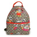 【未使用保管品】グッチ GUCCI チルドレンズ スペースキャット リュック デイパック バックパック GGスプリームキャンバス マルチカラー シルバー金具 2...