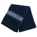 【新品・未使用品】エルメス HERMES ヨッティング PM ビーチ タオル 大判 バスタオル コットン100% アングル ネイビー 紺
