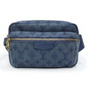 【未使用 展示品】ルイ ヴィトン LOUIS VUITTON バム アウトドア ワンショルダー ベルト ウエスト ボディバッグ 斜め掛け モノグラムデニム レザ...