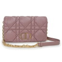 【未使用保管品】クリスチャンディオール Christian Dior キルティング カロ ポーチ チェーン ショルダーバッグ 斜め掛け カナージュ カーフスキン...