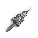 【中古】クロムハーツ CHROME HEARTS ダブルダガーペンダントトップ チャーム SV925 シルバー 2351-304-1603-9100 箱付
