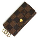 【未使用保管品】ルイ ヴィトン LOUIS VUITTON ミュルティクレ 4 キーケース ダミエ ブラウン 茶 ゴールド金具 N60385 箱付