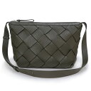 【未使用 展示品】ボッテガヴェネタ BOTTEGA VENETA ディアゴ ホーボー イントレチャート ショルダーバッグ 斜め掛け グレインレザー カーキ 緑 ...