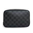 【未使用 展示品】ルイ ヴィトン LOUIS VUITTON トゥルーストワレ PM セカンドバッグ ポーチ ダミエグラフィット ブラック 黒 シルバー金具 N...