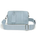 【未使用 展示品】ルイ ヴィトン LOUIS VUITTON シティ キーポル LV アエログラム ショルダーバッグ 斜め掛け グレインカーフレザー ブルーヌア...
