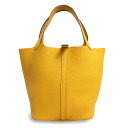 【未使用 展示品】エルメス HERMES ピコタンロック 22 MM ハンドバッグ トリヨンクレマンス レザー ジョーヌアンブル イエロー 黄 ゴールド金具 C刻印(4)
