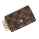 【未使用保管品】ルイ ヴィトン LOUIS VUITTON ミュルティクレ 6 キーケース ダミエ ブラウン 茶 ゴールド金具 N62630 箱付