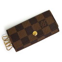 【未使用保管品】ルイ ヴィトン LOUIS VUITTON ミュルティクレ 4 キーケース ダミエ ブラウン 茶 ゴールド金具 N60385 N62631 箱付