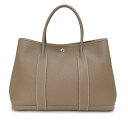 【未使用 展示品】エルメス HERMES ガーデンパーティ 36 PM ハンドバッグ ネゴンダ レザー Etoupe エトゥープ エトープ グレージュ シルバー...