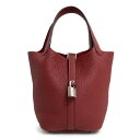 【新品・未使用品】エルメス HERMES ピコタンロック 18 PM ハンドバッグ トリヨンクレマンス レザー Rouge H ルージュアッシュ レッド 赤 シ...