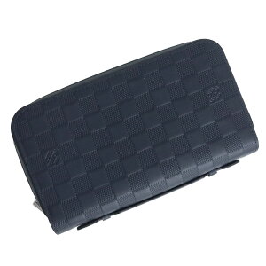 【新品・未使用品】ルイ ヴィトン LOUIS VUITTON ジッピー XL トラベルケース ラウンドファスナー 長財布 ダミエアンフィニ レザー アストラル ネイビー 紺 シルバー金具 N63326 箱付