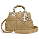 【未使用 展示品】クリスチャンディオール Christian Dior レディ 95 22 スモール ショルダー ハンドバッグ 2way 斜め掛け カナージュ ...