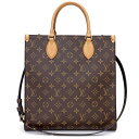【未使用 展示品】ルイ ヴィトン LOUIS VUITTON サックプラ PM ショルダー ハンドバッグ 2way 斜め掛け モノグラム ヌメ革 レザー ブラウン 茶 ゴールド金具 M45848(4)