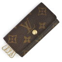 【未使用 展示品】ルイ ヴィトン LOUIS VUITTON ミュルティクレ 4 キーケース モノグラム ブラウン 茶 ゴールド金具 M69517 箱付