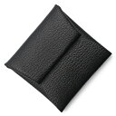 【新品・未使用品】エルメス HERMES バスティア GM コインケース 小銭入れ 財布 シェブル シェーブルミゾール レザー ノワール ブラック 黒 シルバー...