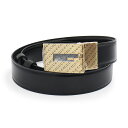 【未使用 展示品】グッチ GUCCI Gバックル リバーシブル ベルト 95CM カーフスキン レザー ブラック ダークブラウン 黒 茶 ゴールド金具 036 ...