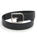 【未使用 展示品】グッチ GUCCI ベルト 40MM 85CM カーフスキン レザー ブラック 黒 シルバー金具 449716