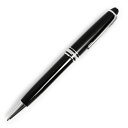 【美品】モンブラン MONTBLANC マイスターシュテュック プラチナ クラシック ボールペン ツイスト式 M 中字 ブラック 黒 シルバー金具 MB132446(U0002866)箱付