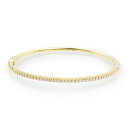 【美品】ティファニー TIFFANY&Co. メトロ ヒンジ バングル ブレスレット K18YG 750 ダイヤモンド 0.67ct イエローゴールド 6978...