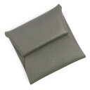 【新品・未使用品】エルメス HERMES バスティア GM コインケース 小銭入れ 財布 ヴォーエバーカラー レザー グリメイヤー グレー シルバー金具 B刻印 箱付