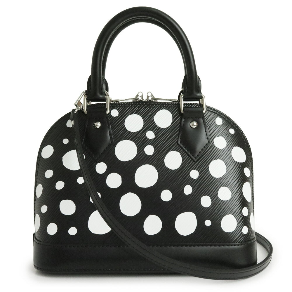 【未使用　展示品】ルイ ヴィトン LOUIS VUITTON アルマBB LV×YK 草間彌生 ヤヨイクサマ コラボ 2way ショルダー ハンドバッグ 斜め掛け エピレザー ノワールブロン ブラック ホワイト 黒 白 シルバー金具 M21699のサムネイル