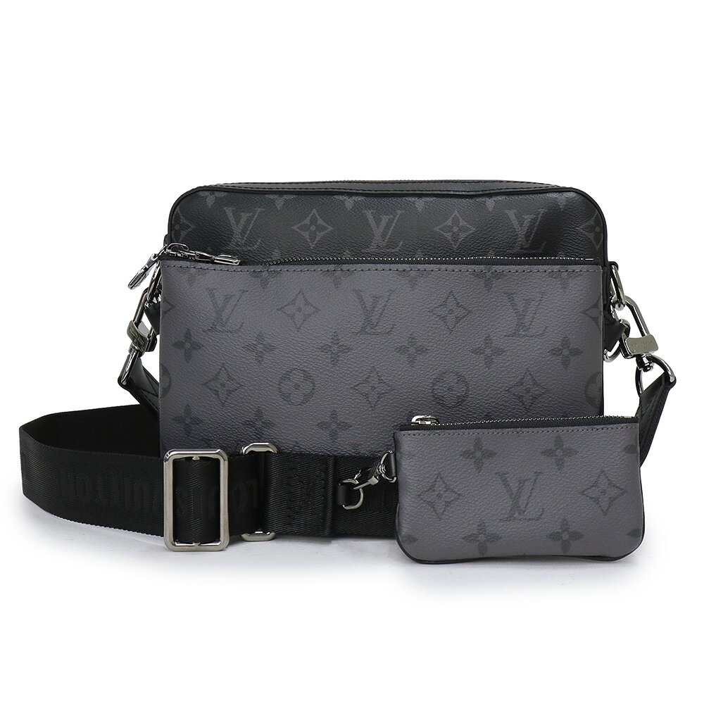 【未使用　展示品】ルイ ヴィトン LOUIS VUITTON トリオ メッセンジャー ポーチ コインケース付き ショルダーバッグ 斜め掛け モノグラムエクリプス モノグラムエクリプスリバース ブラック 黒 シルバー金具 M69443のサムネイル