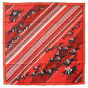 【新品・未使用品】エルメス HERMES カレ 90 Les Courses 競馬 スカーフ シルク100% ヴァーミリオン ルージュアッシュ ブラン レッド ...