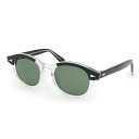 【美品】モスコット MOSCOT レムトッシュ LEMTOSH SUN アイウェア サングラス 眼鏡 メガネ アセテート ブラック クリスタル グリーン シルバ...