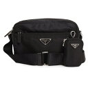 【未使用 展示品】プラダ PRADA Re-Nylon ショルダーバッグ 斜め掛け TESSUTO ナイロン SAFFIANO レザー NERO ネロ ブラック...